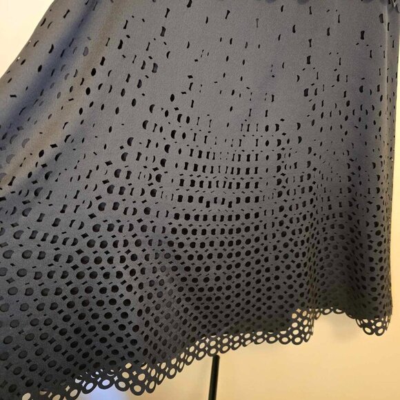 Banana Republic Limited Edition Off Shoulder Eyelet Dress Mink Grey - Picture 7 of 15